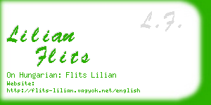 lilian flits business card